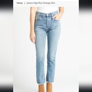 Citizens of humanity jolene high rise jeans